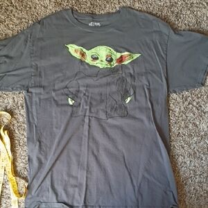 Star Wars Gray T-Shirt with Green Print